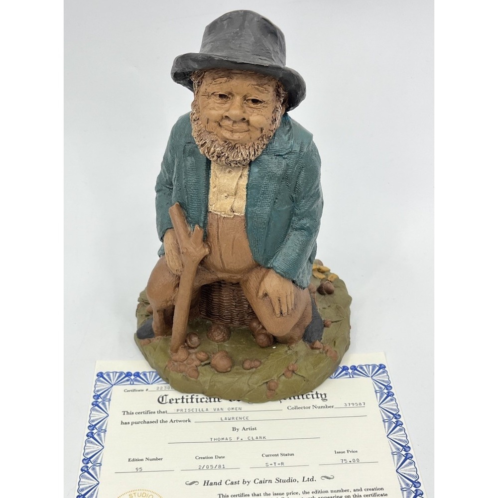 Tom Clark Lawrence Gnome Edition 95 with COA 1983 Cairn Studio